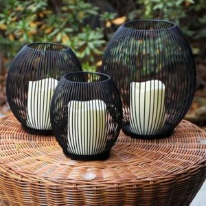 Bougeoir cage en extérieur